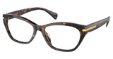 Ralph Eyeglasses RA7161U SHINY DARK HAVANA/5003