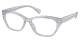 Ralph Eyeglasses RA7161U SHINY STRIPED GREY/6154