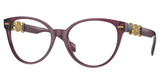 Versace Eyeglasses VE3334 TRANSPARENT VIOLET/5220