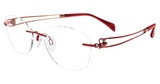 Line Art Eyeglasses XL 2137 BURGUNDY/BU