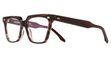 Cutler and Gross Eyeglasses CG1346 STRIPED BROWN HAVANA/010