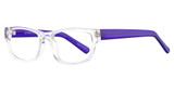 Gotham Eyeglasses 221 Crystal/Blue