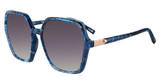 Police Eyeglasses SPLF36 Blue Marble 0Z20