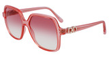 Ferragamo Eyeglasses SF1083S TRANSPARENT CORAL/840
