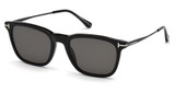 Tom Ford Eyeglasses FT0625 shiny black / smoke polarized/01D
