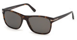 Tom Ford Eyeglasses FT0698 dark havana / smoke polarized/52D