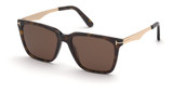 Tom Ford Eyeglasses FT0862 dark havana / brown/52E