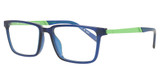 Flexon Eyeglasses FLEXON J4018 NAVY CRYSTAL/GREEN/415