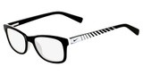 Nike Eyeglasses NIKE 5509 BLACK/WHITE BLACK/010 Nike Eyeglasses NIKE 5509 BLACK/WHITE BLACK/010