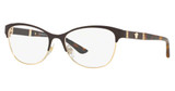 Versace Eyeglasses VE1233Q BROWN/PALE GOLD/1344