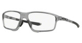 Oakley Frame Eyeglasses OX8080 CROSSLINK ZERO (A) POLISHED GREY SHADOW/808004