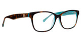Trina Turk Eyeglasses Birdie Tortoise Aqua/TORT