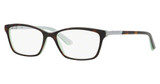 Ralph Eyeglasses RA7044 SHINY HAVANA ON ACQUAMAR/601