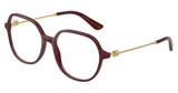 DOLCE & GABBANA Eyeglasses DG3364 BORDEAUX/3442