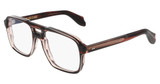 Cutler and Gross Eyeglasses CGOP139455 STRIPED BLACK HAVANA/014