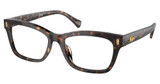 Ralph Eyeglasses RA7154U SHINY DARK HAVANA/5003