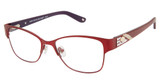 Jimmy Crystal New York Eyeglasses Calvi Merlot/MERLOT