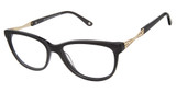 Jimmy Crystal New York Eyeglasses Vlychos BLACK/BLACK