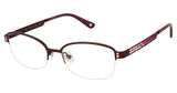 Jimmy Crystal New York Eyeglasses Spetses Burgundy/BURGUNDY