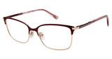 Jimmy Crystal New York Eyeglasses Cancun Garnet/GARNET