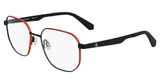 CK Jeans Eyeglasses CKJ23222 MATTE BLACK/ORANGE/002