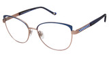 Jimmy Crystal New York Eyeglasses Garda Sapphire/SAPPHIRE