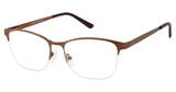 New Globe Eyeglasses L5188 Brown/BROWN