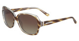 Anne Klein Eyeglasses AK7035 BUTTERSCOTCH HORN CRYSTAL/236