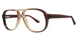 Modern Plastics II Eyeglasses Tycoon cognac