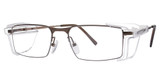 On-Guard Safety Eyeglasses OG125 Chocolate Chrome