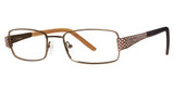 Genevieve Boutique Eyeglasses Glitz brown