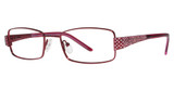 Genevieve Boutique Eyeglasses Glitz burgundy