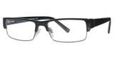 Randy Jackson Eyeglasses Randy Jackson 1038 Black/Gun/58