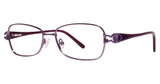 Genevieve Paris Design Eyeglasses Kate plum
