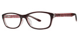 Modern Plastics II Eyeglasses Cozy burgundy/crystal