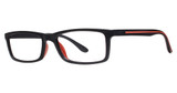 ModZ Eyeglasses Roanoke matte black/red