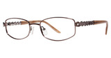 Genevieve Boutique Eyeglasses Aubrey matte brown/silver