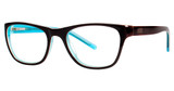 Genevieve Boutique Eyeglasses Feature brown/blue