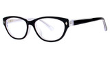 Genevieve Boutique Eyeglasses Intrigue black/crystal