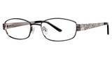 Genevieve Boutique Eyeglasses Woven gunmetal/silver