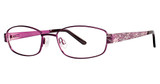 Genevieve Boutique Eyeglasses Woven plum/gunmetal