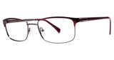 U Rock Eyeglasses U763 matte burgundy/gunmetal
