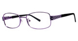 Genevieve Boutique Eyeglasses Dimension plum/black