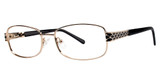 Genevieve Boutique Eyeglasses Dimension gold/black