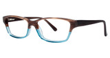 Genevieve Boutique Eyeglasses Infusion brown/blue