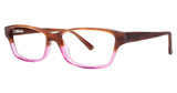 Genevieve Boutique Eyeglasses Infusion brown/pink