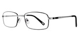 Konishi Eyeglasses KONISHI KF8417 Matte Silver/Matte Black/C2