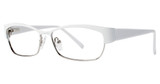 Genevieve Boutique Eyeglasses Commit white/silver