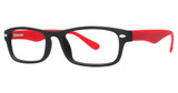 Modern Plastics II Eyeglasses Launch matte black/red