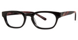 Deja Vu Eyeglasses 9006 Black/Oxblood